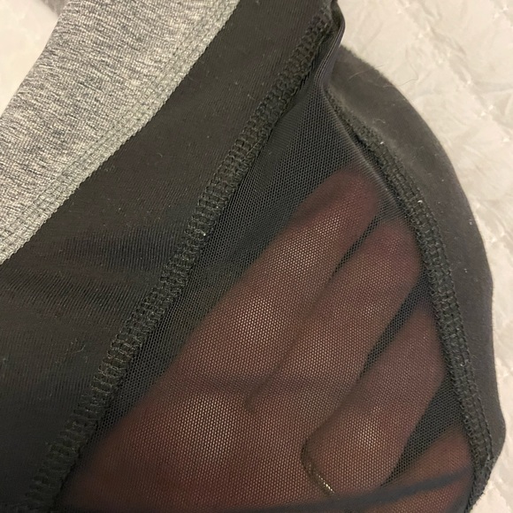 Ingrid & Isabel maternity Gray and Black Leggings - Picture 2 of 4